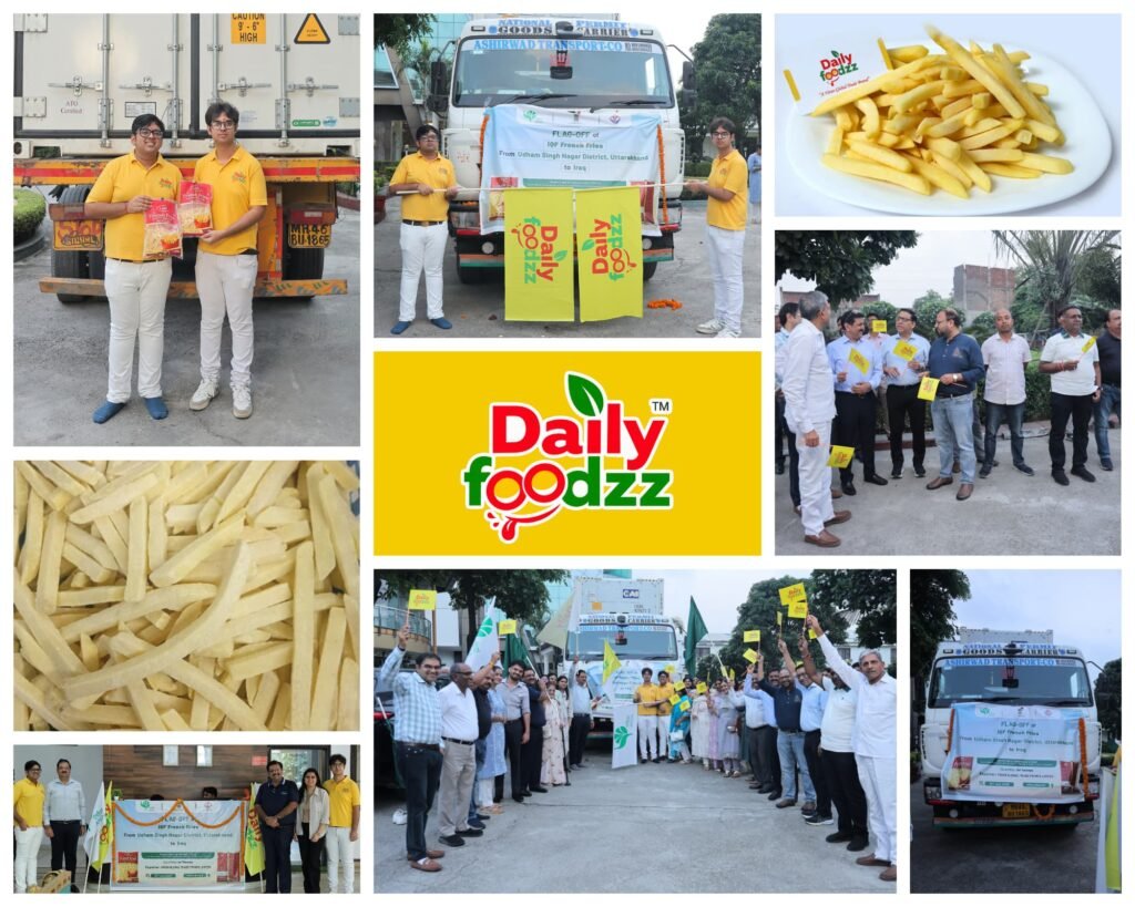 Daily Foodzz APEDA flag-off — IQF French fries export shipment
