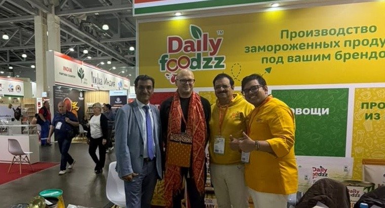 Daily Foodzz stand at WorldFood Moscow 2026 in the India Partner Country pavilion